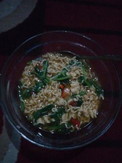 Foto resep Mie kriting kuah pakai sawi