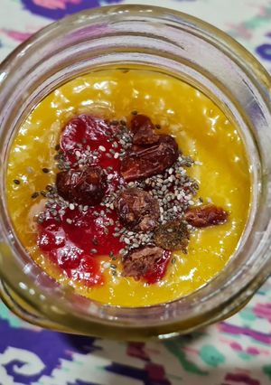 A picture of Mango healthy Smoothie.
