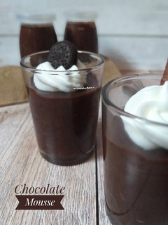 Foto resep Chocolate mousse (eggless)
