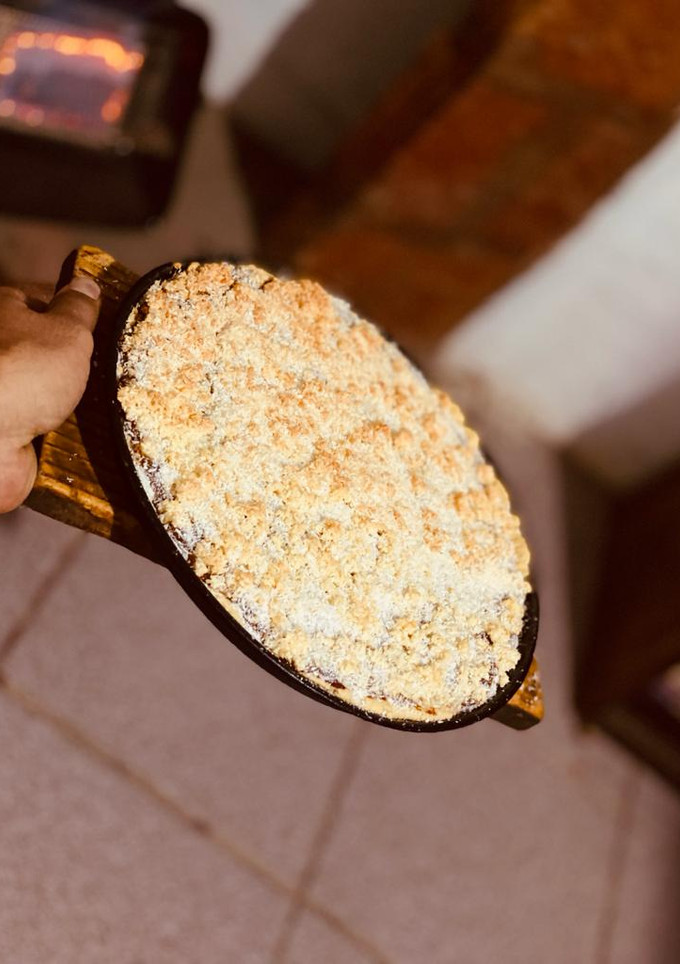 Una foto de Tarta de coco con dulce de leche ❤