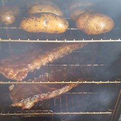 A picture of Smoke bake potatoes.