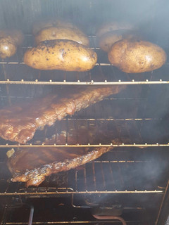 A picture of Smoke bake potatoes.