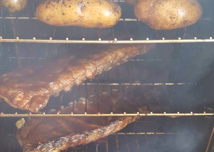 Quick and Easy Smoke bake potatoes