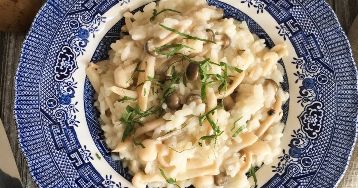 Risotto de Shitake, Shimeji e Paris Receita por Joao - Cookpad