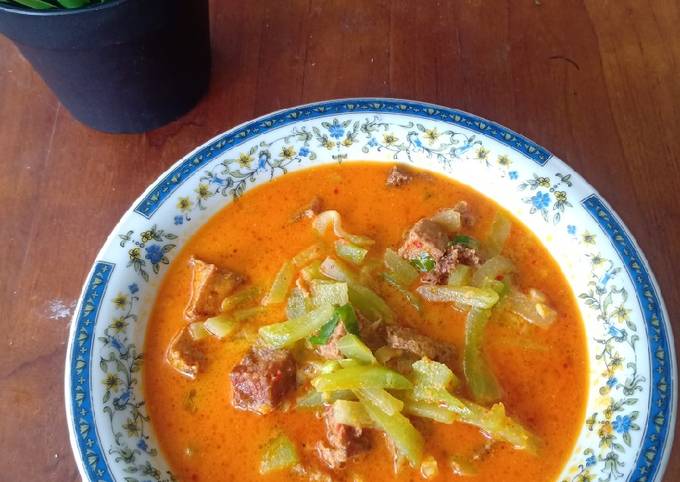 Resep Sayur Lodeh Labu Siam dan Tahu (Lontong Sayur) oleh Widha Nurul