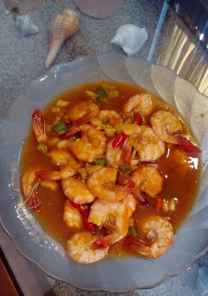 Foto resep Udang Saos Padang