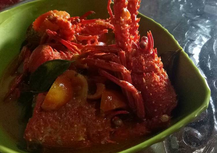 Resep Lobster saus padang Anti Gagal