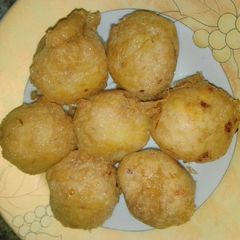 A picture of Yam balls.