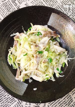 Hình của món Bắp Sú Xào Nấm Bào Ngư.