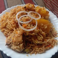 A picture of Daighi biryani.