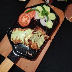A picture of Paneer steak.