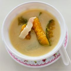 A picture of Squash mini & Young Coconut in Sweet Coconut Milk.