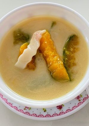 A picture of Squash mini & Young Coconut in Sweet Coconut Milk.