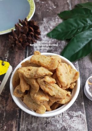 Foto resep Keripik Bawang Gunting Sourdough