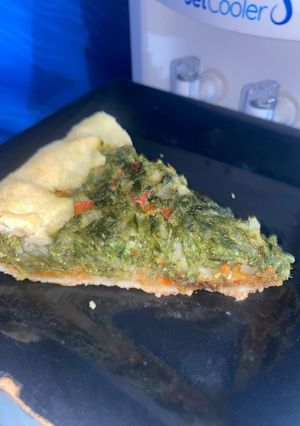 Una foto de Tarta de calabacín y acelga (verduras)