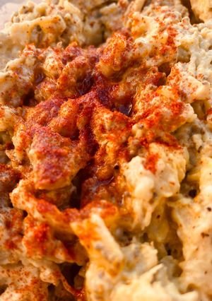 Una foto de Babaganush receta KETO Express en 7 Min baja en carbos