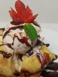 Helado de Gansito en mezcla de tempura