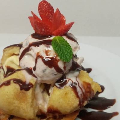 Helado de Gansito en mezcla de tempura Receta de Ernesto Tarango Rodriguez-  Cookpad