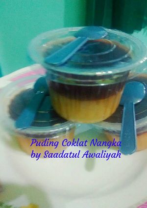 Foto resep 8. Puding Coklat Nangka