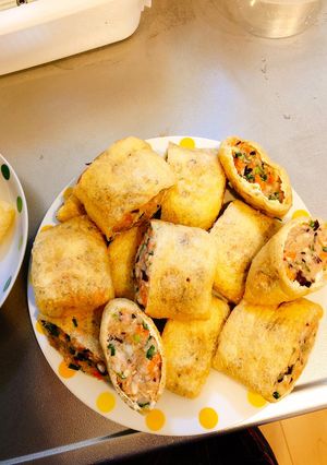 Hình của món Đậu hũ nhồi thịt.