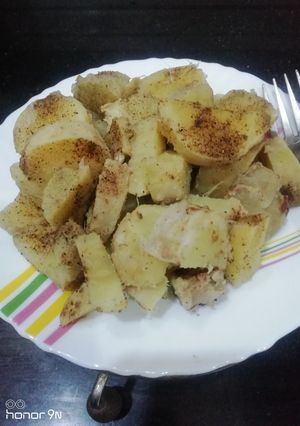 A picture of Boiled Sweet Potato Chaat.