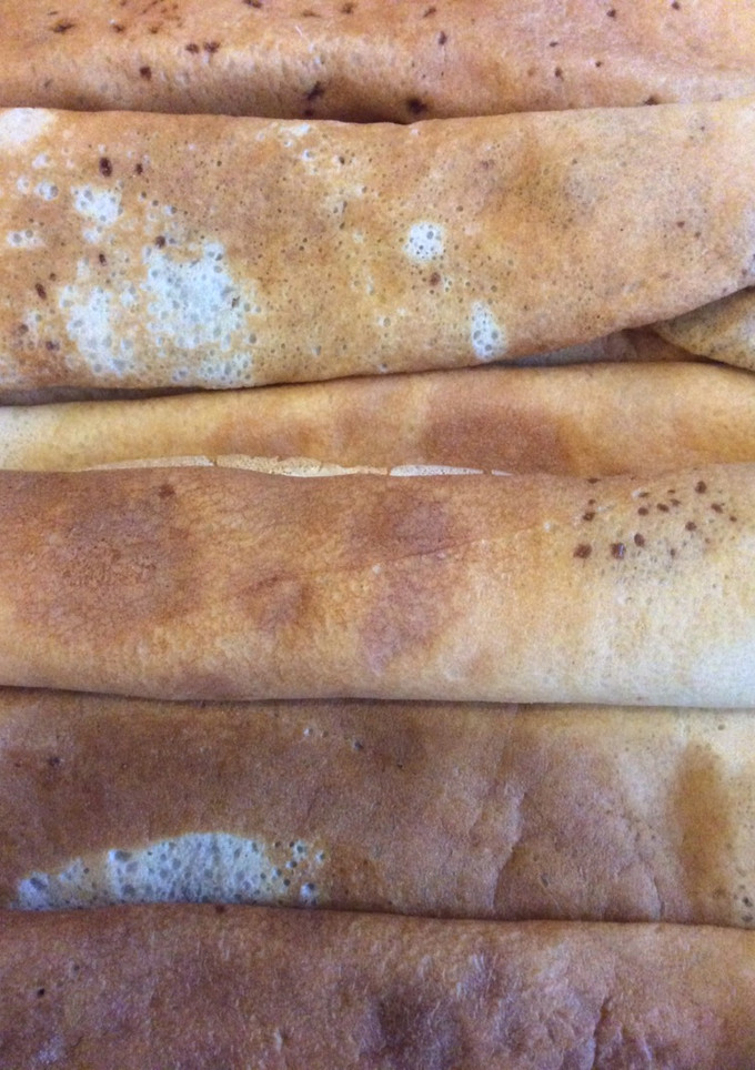 Una foto de Crepes de chocolate