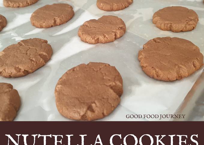 Eggless Nutella Cookies