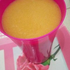 A picture of Mango juice# authormarathon#.