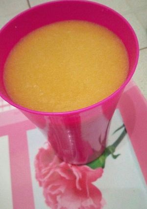 A picture of Mango juice# authormarathon#.