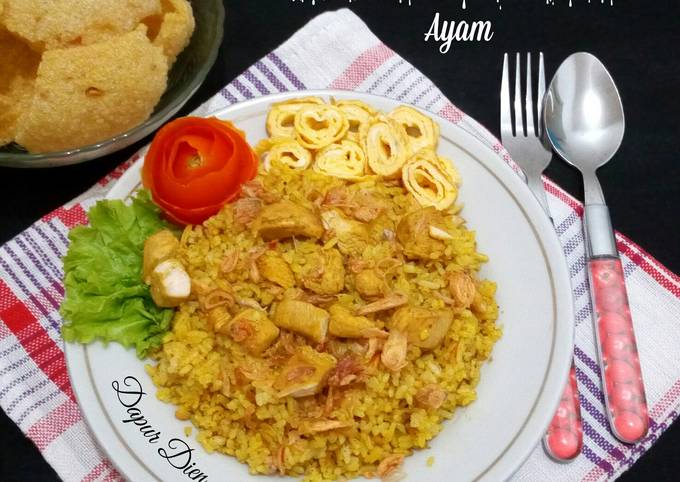 Yuk intip, Resep enak memasak Nasi Kebuli Ayam (masak magicom) yang lezat