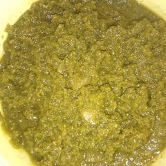 Green coriander chutney A picture of Green coriander chutney.