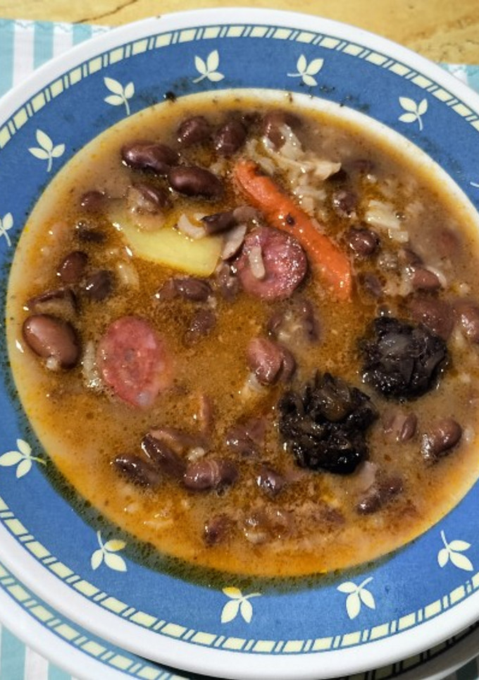 Una foto de Judías pintas con arroz
