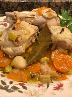 Una foto de Traseros de pollo escabechados