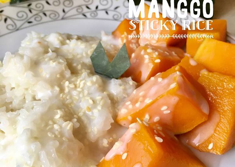 Resep Manggo Sticky Rice 🍑🍑🍑 Anti Gagal