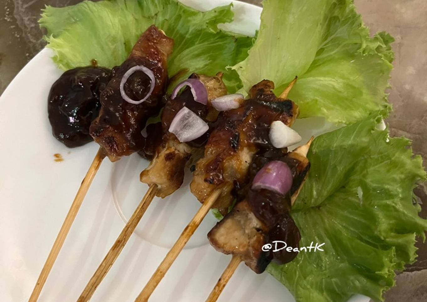 Sate Ayam Madura bumbu kacang