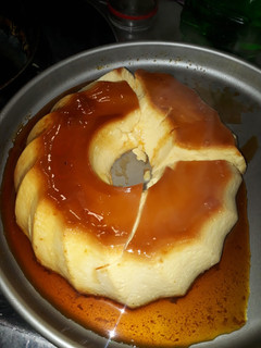 Una foto de Flan con leche condensada