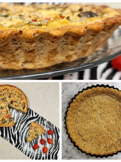 Una foto de 🥧 Masa integral con semillas y levadura para tartas saladas 🥧