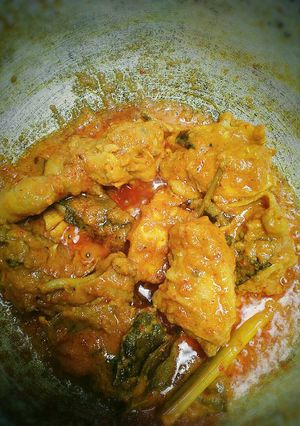 Foto resep Ayam ungkep bumbu kuning