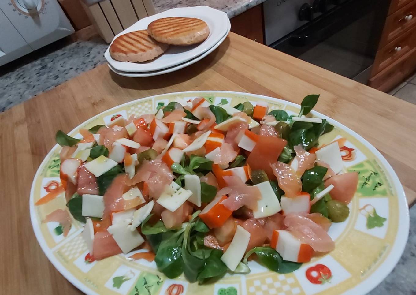 Ensalada de canónigos a la miel