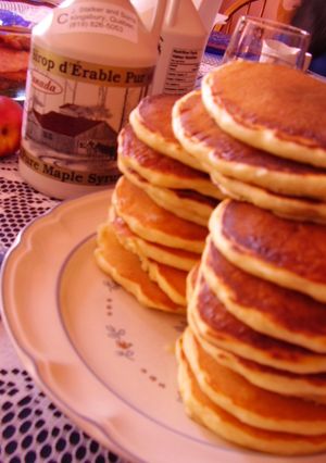 A picture of [Canadian Breakfast] Secret Pancakes.
