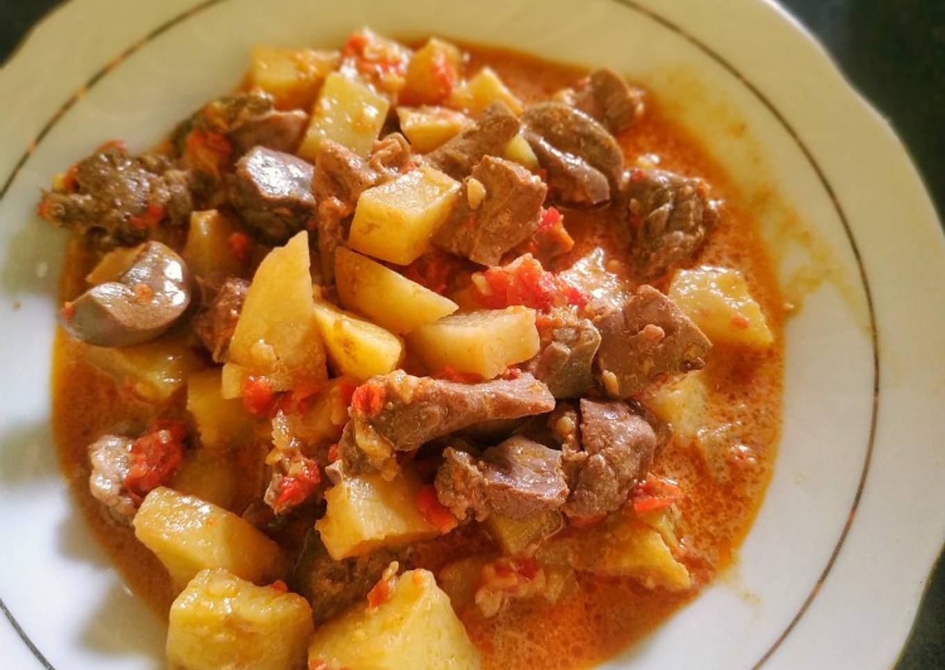 Sambal goreng kentang ati