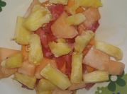 Una foto de postres papaya sin azúcar