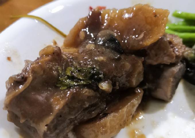 Steps to Prepare Super Quick Homemade Sweet Sour Braised Pork Ribs