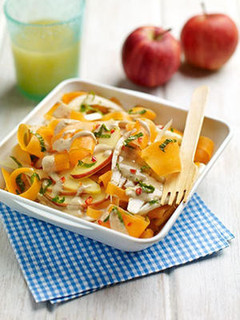 A picture of Carrot and Apple Salad with Cashew Butter Flavor.