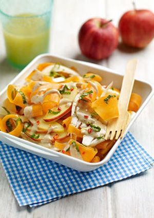 A picture of Carrot and Apple Salad with Cashew Butter Flavor.