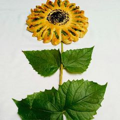 A picture of Spinach sunflower Bread.