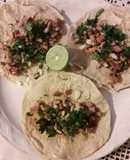 Tacos sencillos de bistec