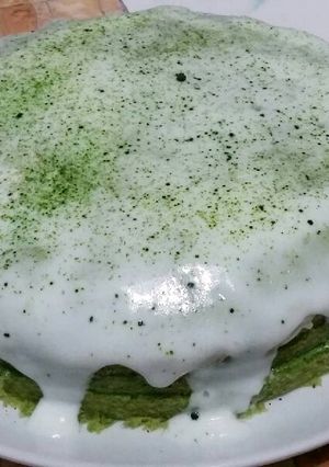 Foto resep Cake Greentea Saus Matcha