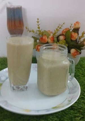 A picture of Sattu Banana Drink.