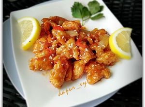 Foto resep Ayam Tepung Saus madu lemon